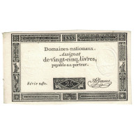 France, 25 Livres, 1793, 2841, SUP, KM:A71 - Assignats & Mandats Territoriaux