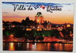 Colorful Night Lights Show Off The Beauty Of Lower Town And The Majesty Of Chateau Frontenac - Québec - Château Frontenac