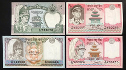 Nepal 4 Banconote F.d.s. Da 2 A 10 Rupees LOTTO 2396 - Népal