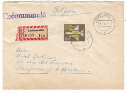 Allemagne - République Démocratique - Lettre Recom De 1963 - Oblit  Luckenwalde - Avions - Valeur 15 Euros - Storia Postale