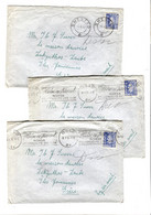 3 Covers 65 ø Solo To Greece Postmarks SMEDAL + Norsk Folkehjelps Uke 1956 - Covers & Documents