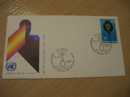 GENEVE 1973 Stop Drogue Drug Abuse Narcotic Drugs FDC Health Sante Cancel Cover UNITED NATIONS Switzerland - Drogue