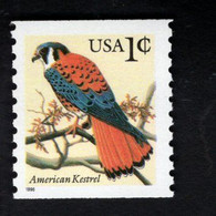 207614271 1996 (XX) SCOTT 3044A POSTFRIS MINT NEVER HINGED  - AMERICAN KESTREL - BIRD - LARGE DATE - Ongebruikt