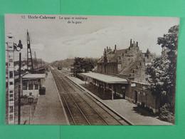 Uccle-Calevoet Le Quai Et Intérieur De La Gare - Ukkel - Uccle