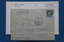 AR7 FRANCE BELLE LETTRE 1871 GRAY  POUR BOURG ST  ANDEOL  +EMISSION DE  BORDEAUX     + AFFRANCH. INTERESSANT - 1870 Emission De Bordeaux