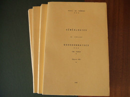 Henri De Fremont - Généalogies De Familles Bourbonnaises - 4 Volumes 1990-1993 - Bourbonnais