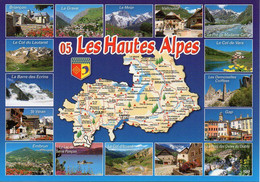 Carte Géographique - 05 Le Département Des HAUTES ALPES Au Cœur De L'été - La Grave, Vallouise, Prapic, Blason - Landkarten