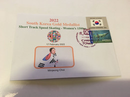 (1 G 46) Beijing 2022 Olympic Winter Games - Gold Medal To South Korea - M. Choi - Invierno 2022 : Pekín