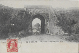 SAINT - MEDARD ..-- Pont Du CHEMIN De FER . Route Vers GRIBOMONT . Vers PARIS ( Melle Marcelle MASSART ) . Verso . - Herbeumont