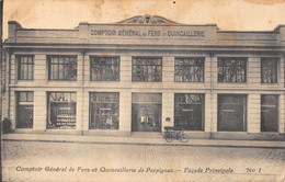 CPA 66 PERPIGNAN COMPTOIR GENERAL DES FERS ET QUINCAILLERIE DE PERPIGNAN FACADE PRINCIPALE - Perpignan