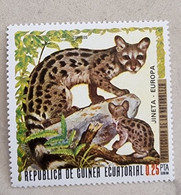 GUINEE EQUATORIALE Félins, Felin, Jineta 1 Valeur, Neuf Sans Charniere. MNH. - Big Cats (cats Of Prey)