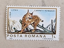 ROUMANIE Félins, Felin,LYNX  Yvert N° 3468 . Neuf Sans Charniere. MNH - Big Cats (cats Of Prey)