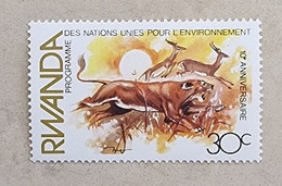 RWANDA Félins, Felin, Lion,  1 Valeur Neuf Sans Charniere. MNH - Felinos