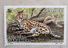 ZAIRE Félins, Felin, Serval. 1 Valeur Neuf Sans Charniere. MNH. Emis En 1984 - Roofkatten