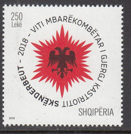 2018 Albania National Year Of Skandenberg Complete Set Of 1 MNH  @ BELOW FACE VALUE - Albanië