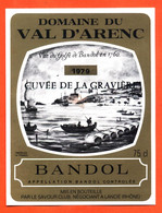 Etiquette Neuve De Vin De Bandol Cuvée De La Gravière 1979 Savour Club à Lancié - 75 Cl - Vin De Pays D'Oc