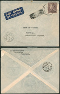 Poortman - N°434 Sur L. Par Avion De Gastuche > Nicosia (Chypre) + Arrivée / DESTINATION - 1936-1951 Poortman