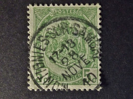 Belgie Belgique - 1907 - COB/OBP 83    -  1 Value - Gestempeld /obl. Montignies Sur Sambre - 1910 - 1893-1907 Coat Of Arms