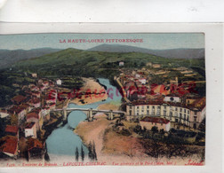 43-LAVOUTE CHILHAC - VUE GENERALE ET LE PONT -ENVIRONS DE BRIOUDE -HAUTE LOIRE - Autres & Non Classés