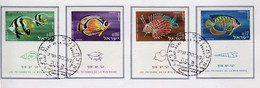 Israel 1962 Set Of  Stamps Issued To Celebrate Fish In Fine Used With Tabs. - Usados (con Tab)