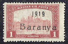 BARANYA - Typ IV  1 Kr - **MNH - 1919 - Baranya