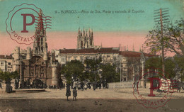 BURGOS. ARCO DE SANTA MARIA Y ENTRADA AL ESPOLON. - Burgos