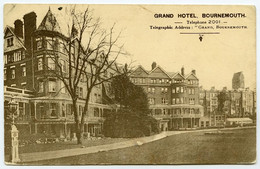 BOURNEMOUTH : GRAND HOTEL / ADDRESS - LONDON, HAMPSTEAD, LAWN ROAD, NORTH WESTERN HOSPITAL (POOLE) - Bournemouth (avant 1972)