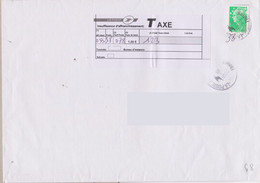 Griffe Taxe Vignette En Encadré La Poste Insuffisance D'affranchissement + Tournée Bureau D'instance  Refusée - 1859-1959 Briefe & Dokumente