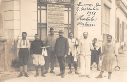 CPA TUNISIE CARTE PHOTO SITUEE A BIZERTE RESTAURANT FRATERNITE DU SOLDAT ET DU MARIN - Tunesien