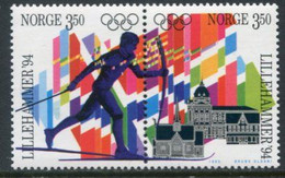NORWAY 1993 Winter Olympic Games, Lillehammer MNH / **.   Michel 1139-40 - Unused Stamps