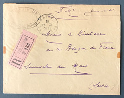 France, WW1 - Enveloppe En Franchise - Cachet COLONIE DE PRECIGNE (Sarthe) 12.12.1915 - (A1455) - WW I