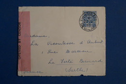 AR8 IRLANDE BELLE LETTRE CENSUREE RARE  1940   POUR ST BERNARD   FRANCE   +++ AFFRANCH. INTERESSANT - Storia Postale