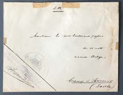 France, WW1 - Enveloppe En Franchise Pour Le CAMP D'AUVOURS, Sarthe - (A1456) - WW I