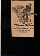 ALIMENTAIRE Salé VELO - Publicité Papier - Coupure De Presse - Année 1935 - Saucisson Mireille Camusso - Reclame