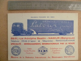 BUVARD -  Déménagements LATOUR Frères  - NAMUR - Transportmiddelen