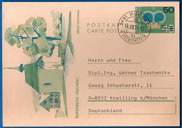 1974  Liechtenstein  Ganzsache Postkarte P 79, Gelaufen Ohne Text - Stamped Stationery