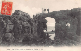 15742" SAINT PALAIS-LE PONT DU DIABLE " ANIMÉ-VERA FOTO-CART. POST. SPED.1911 - Saint Palais