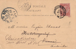 BELGIQUE 1897 CARTE DE BRUXELLES  PERFORE/PERFIN - 1863-09