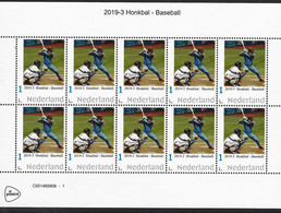 Nederland  2019-3    Honkbal    Vel-sheetlet  Postfris/mnh/neuf - Nuovi