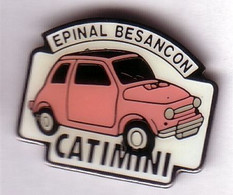 V132 Pin's BMW Mini Cooper Austin FIAT Catimini Épinal Vosges Besançon Doubs Achat Immédiat - Fiat