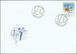 Slovakia 2001, FDC Cover Sport Figure Skating Mi.# 387, Ref.bbzg - FDC