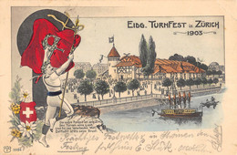 CPA SUISSE EIDG TURNFEST IN ZURICH 1903 - Zürich