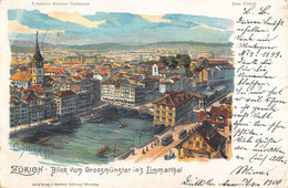 CPA SUISSE ZURICH BLICK VOM GROSSMUNSTER IN'S LIMMATTHAL - Zürich