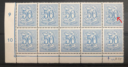 België, 1951, Nr 854-V, Postfris **, OBP 4.5€ - Variedades (Catálogo COB)