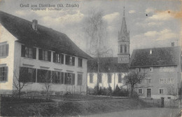 CPA SUISSE GRUSS AUS DIETLIKON KIRCHE UND SCHULHAUS - Autres & Non Classés