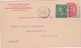 USA 1927  ENTIER POSTAL/GANZSACHE/POSTAL STATIONERY CARTE DE NEW YORK - 1921-40