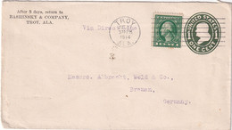 USA 1914  ENTIER POSTAL/GANZSACHE/POSTAL STATIONERY LETTRE DE TROY - 1901-20