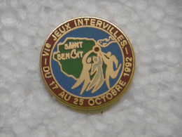 Pin's - SAINT-BENOIT VIè Jeux Intervilles Octobre 1992  - Pins Pin Badge EGF BERAUDY - Jeux