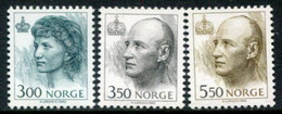 NORWAY 1993 Definitive: King Harald V And Queen Sonja On Phosphor Paper MNH / **.   Michel 1116y-1118y - Neufs