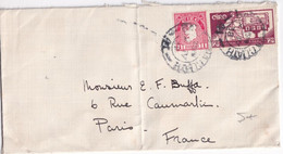 1938 - IRLANDE / EIRE - ENVELOPPE => PARIS - Briefe U. Dokumente